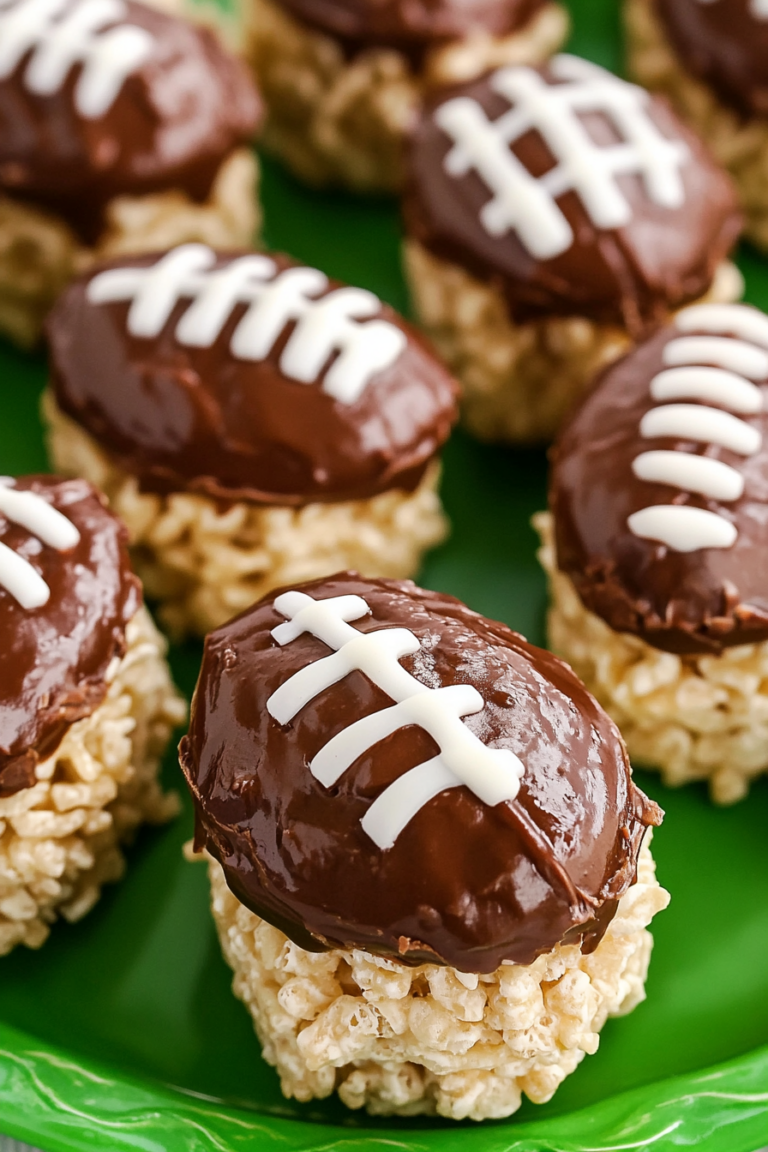 Football Rice Krispie Treats