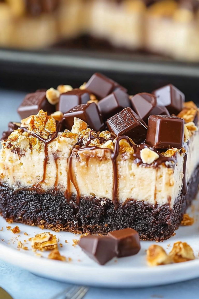 Snickers Poke Cake