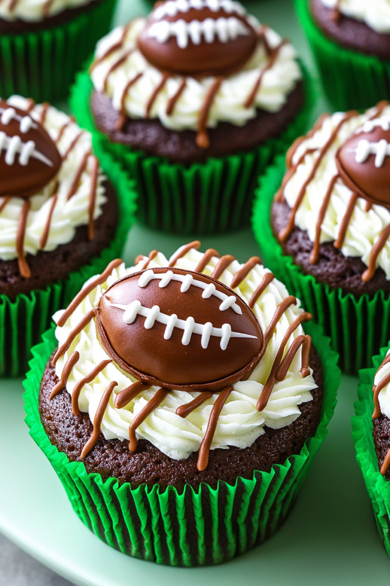 football cupcakes