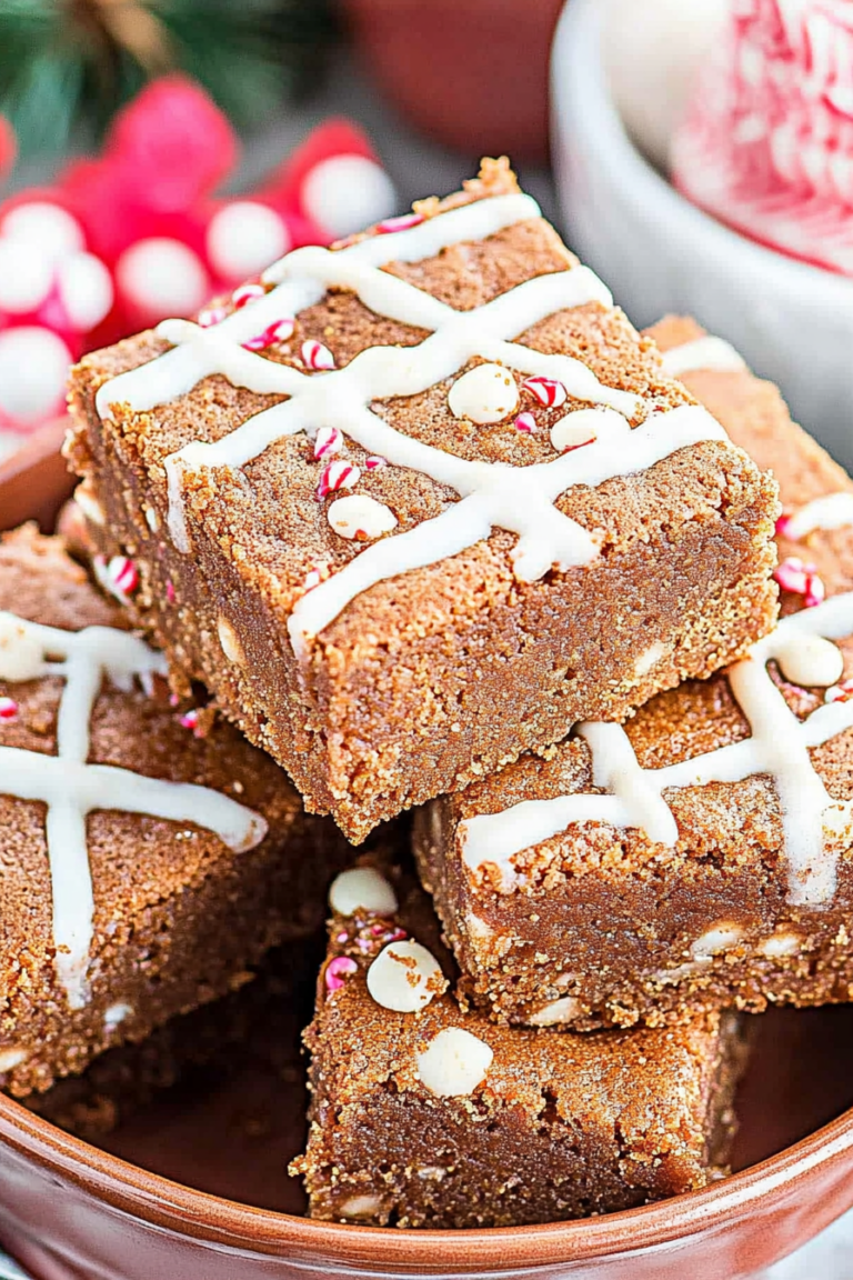 gingerbread blondies