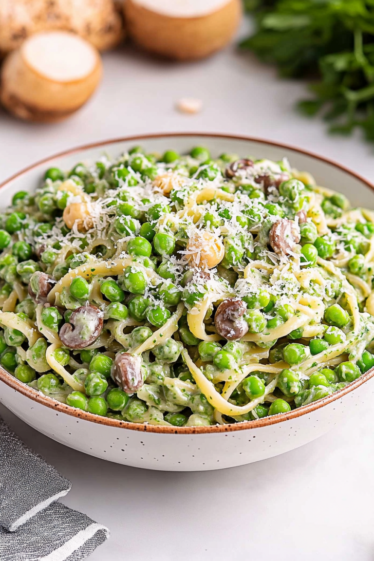 green pea pasta