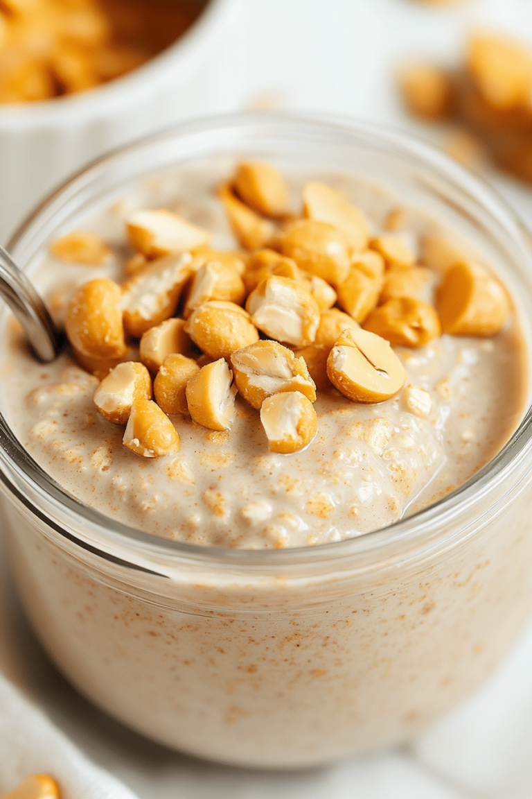 peanut butter overnight oats