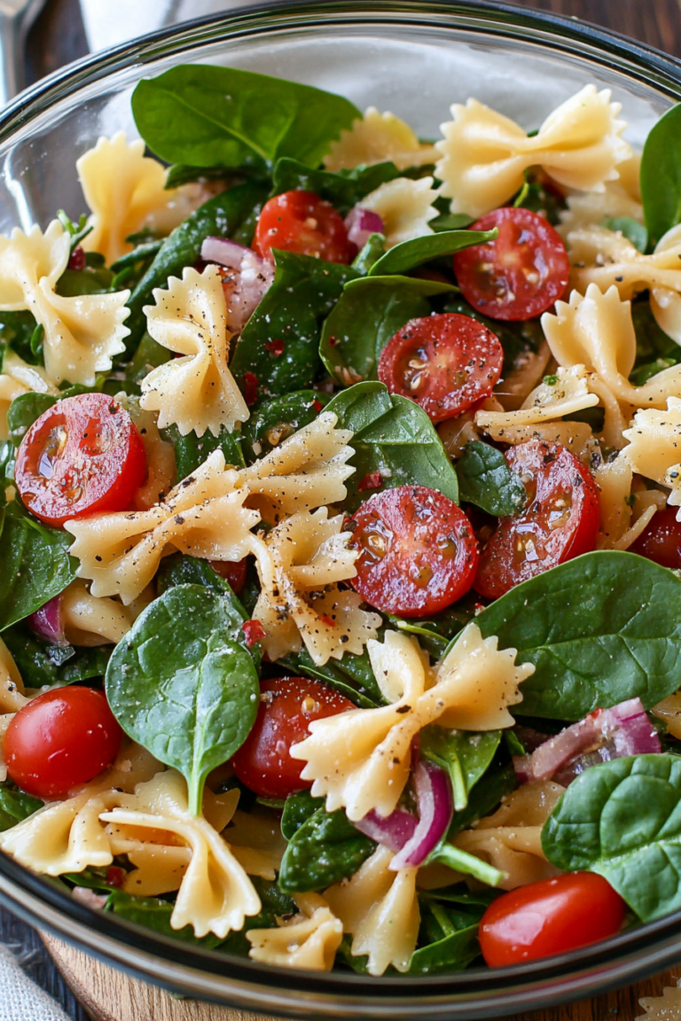 spinach pasta salad