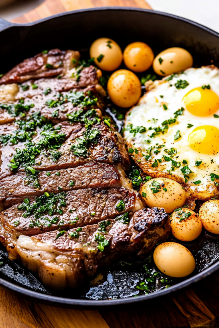 steak and eggs