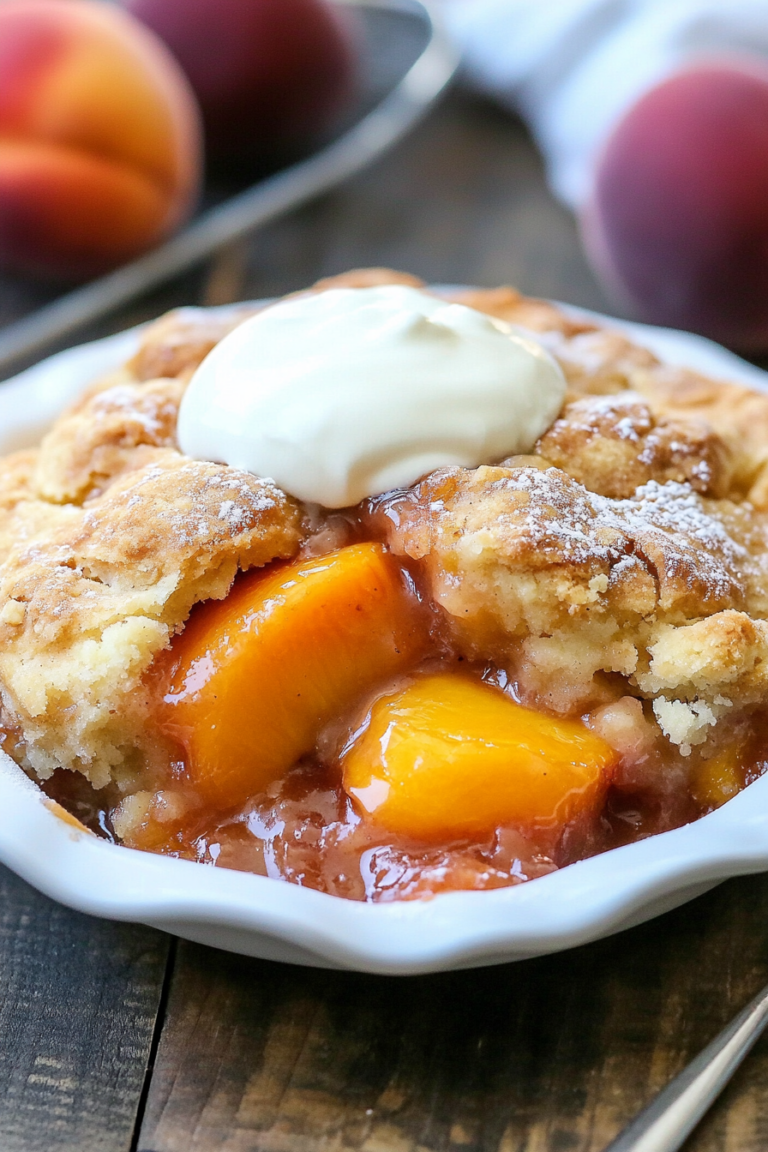 peach cobbler