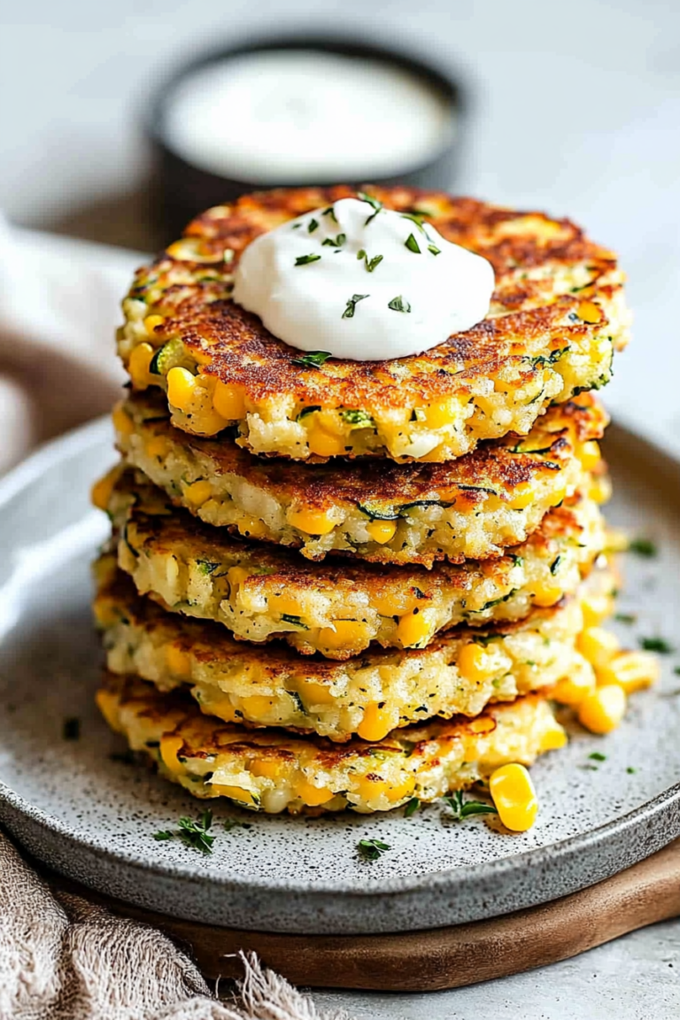 zucchini corn fritters